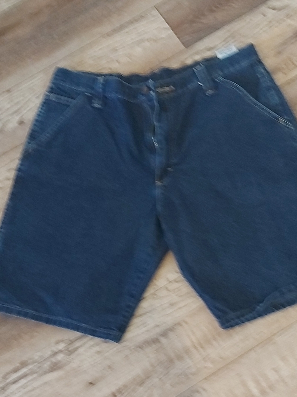 Men's Classic Dark Blue Denim Shorts